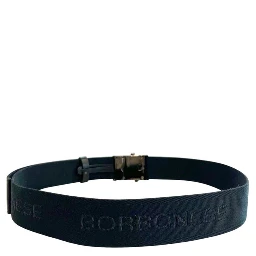 Black Polyester Men's Belt