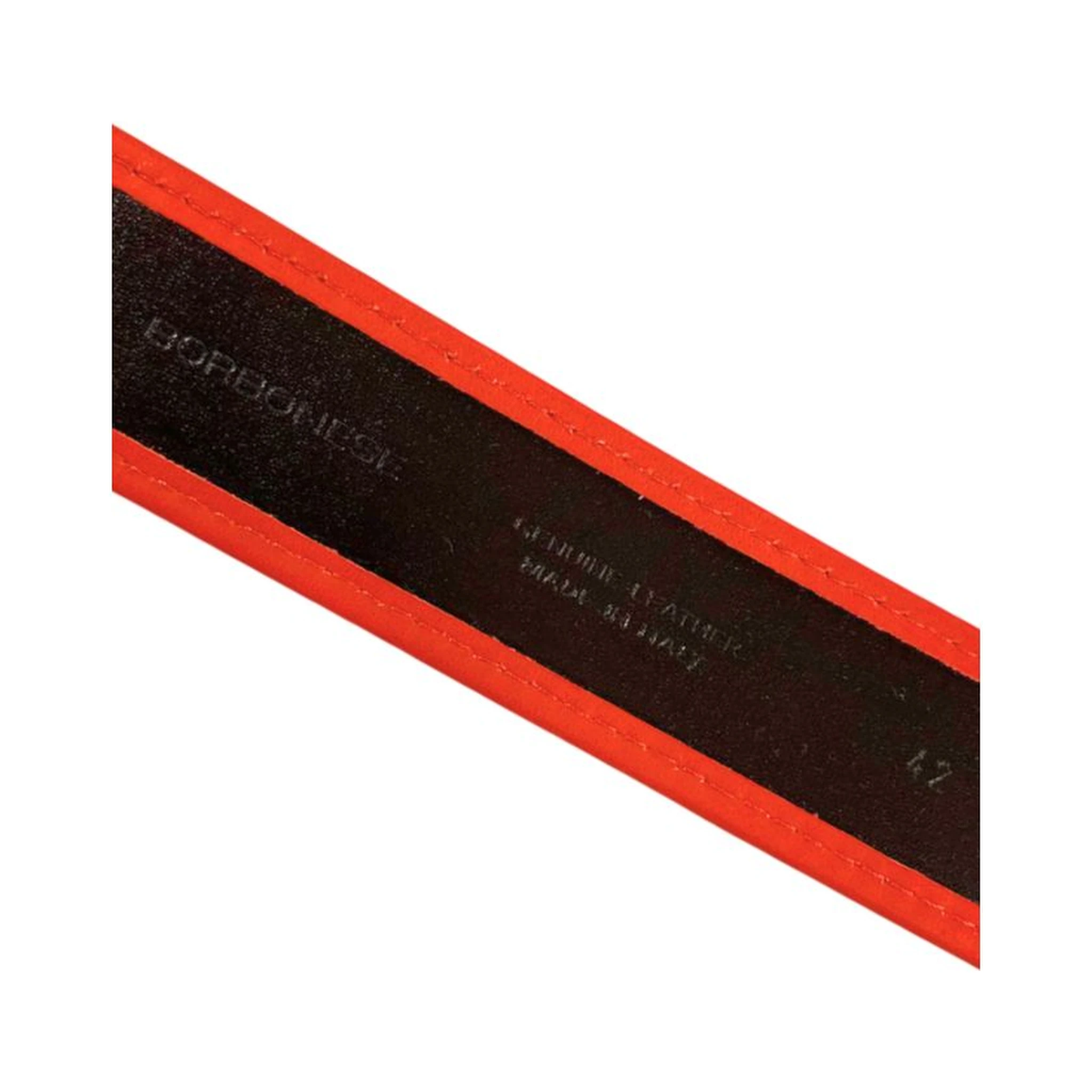 Orange Leather Women Belt