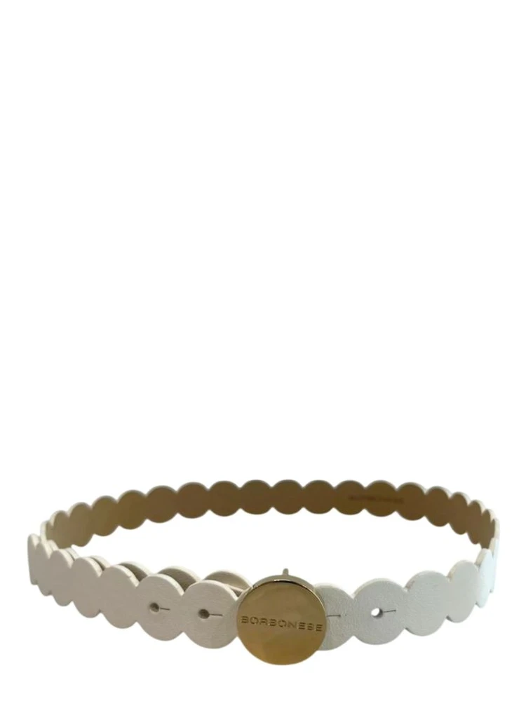 White Genuine Leather Women Belt alternative