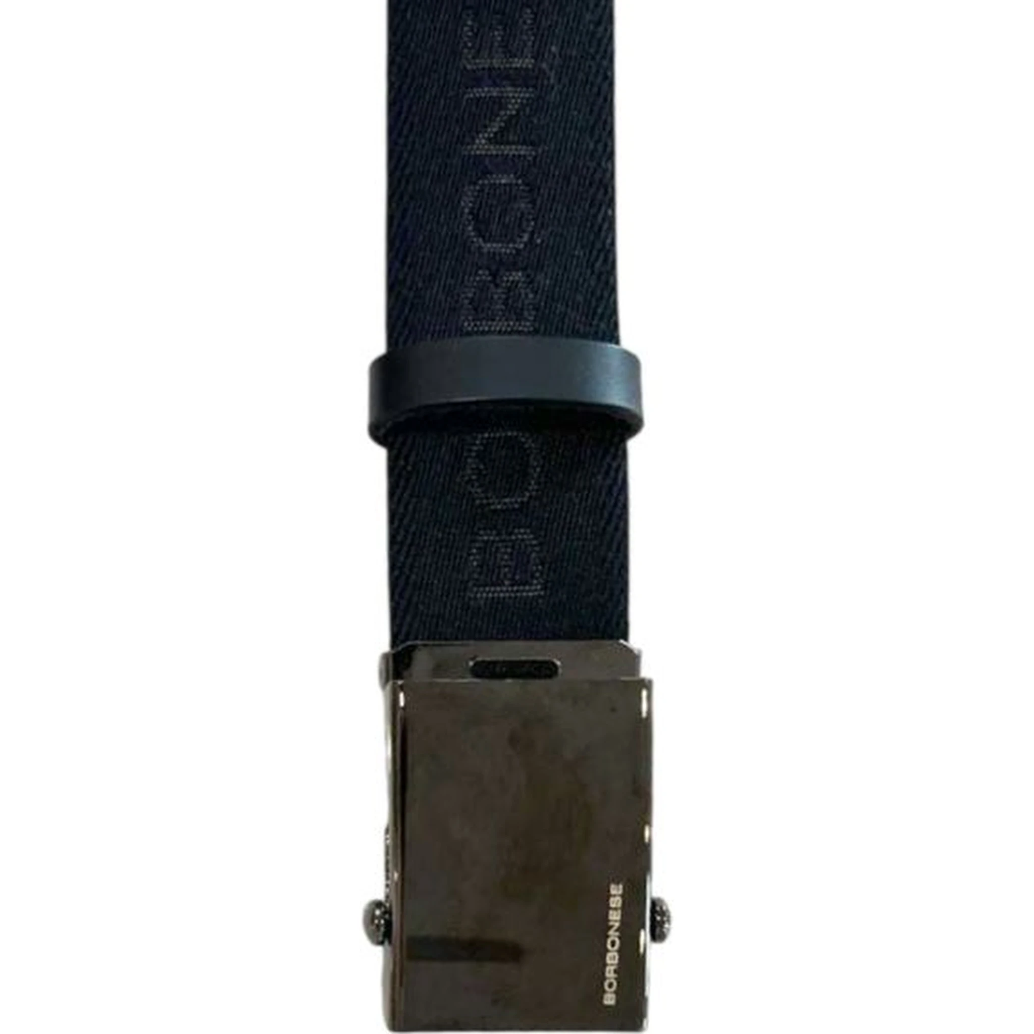 Black Polyester Men's Belt