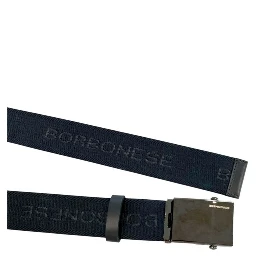 Black Polyester Men's Belt