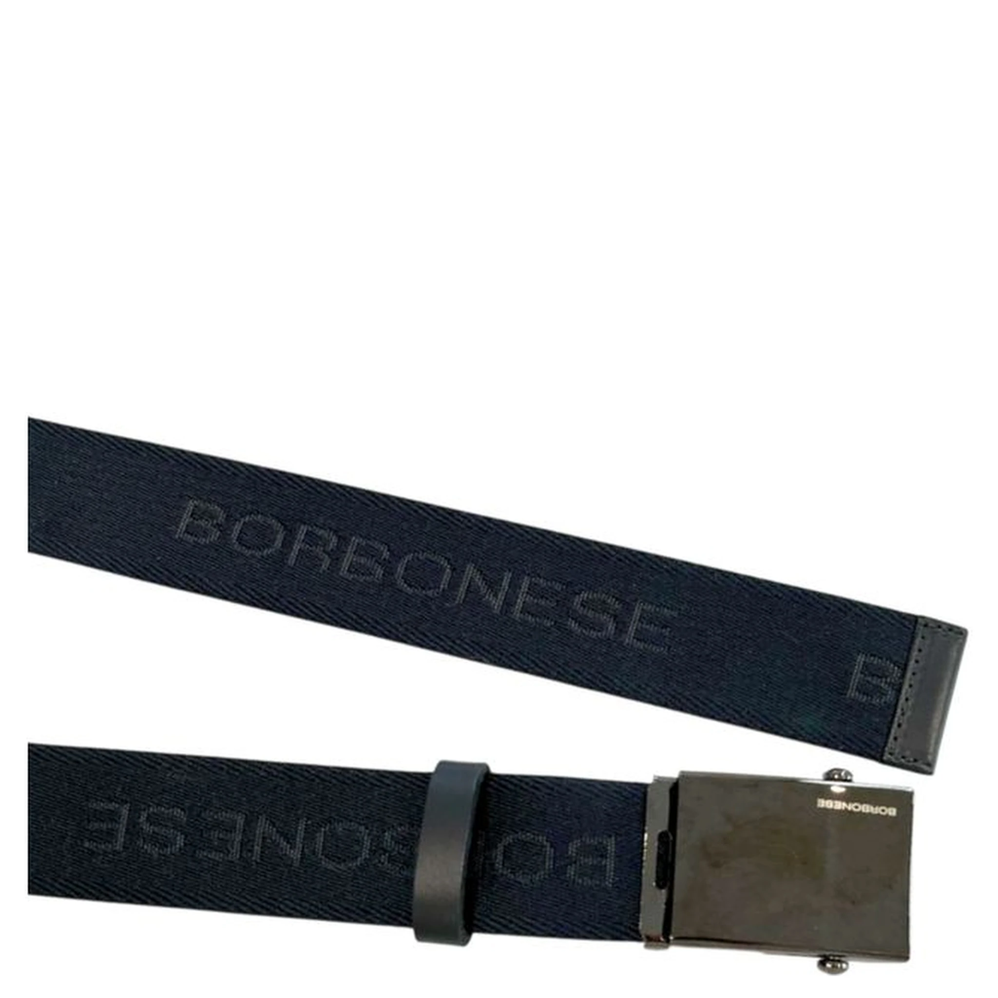 Black Polyester Men's Belt