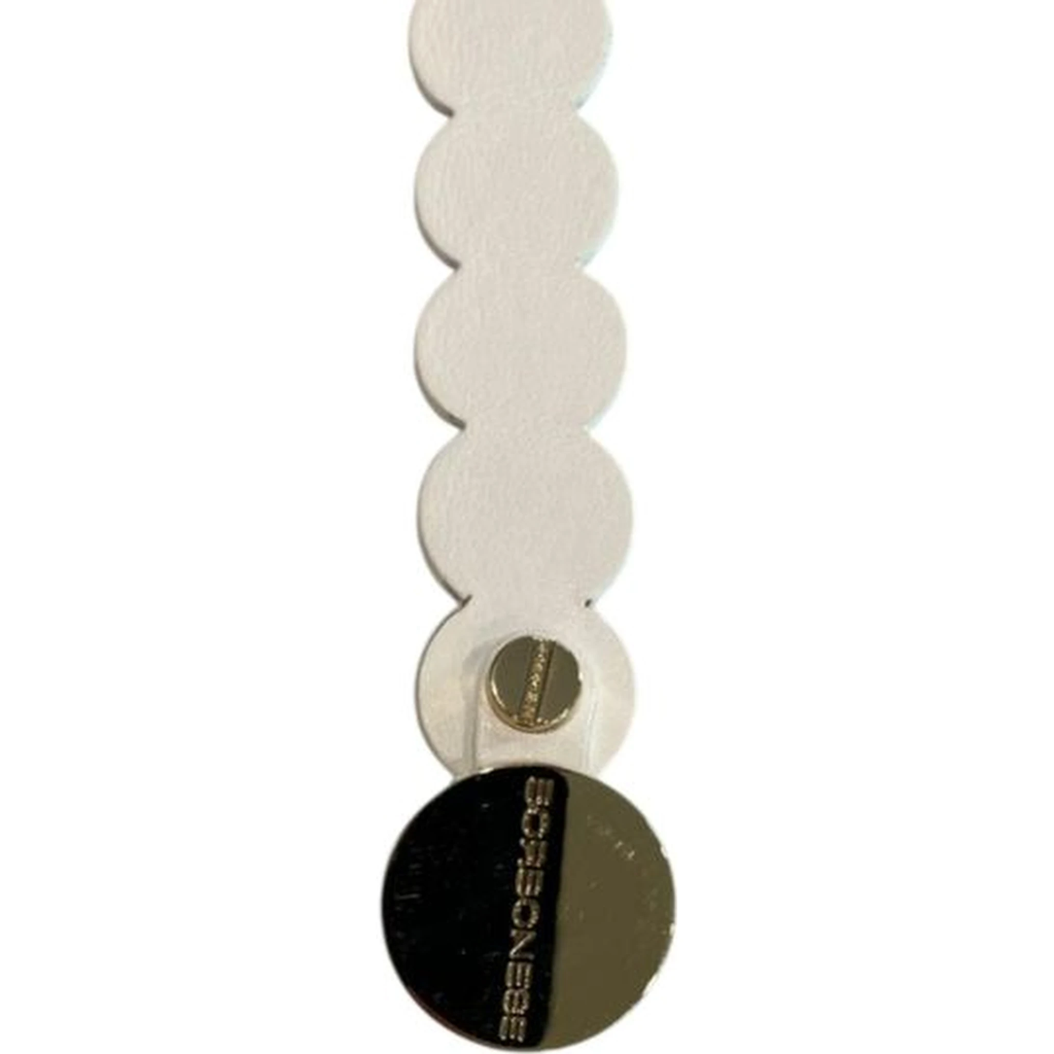 White Genuine Leather Women Belt