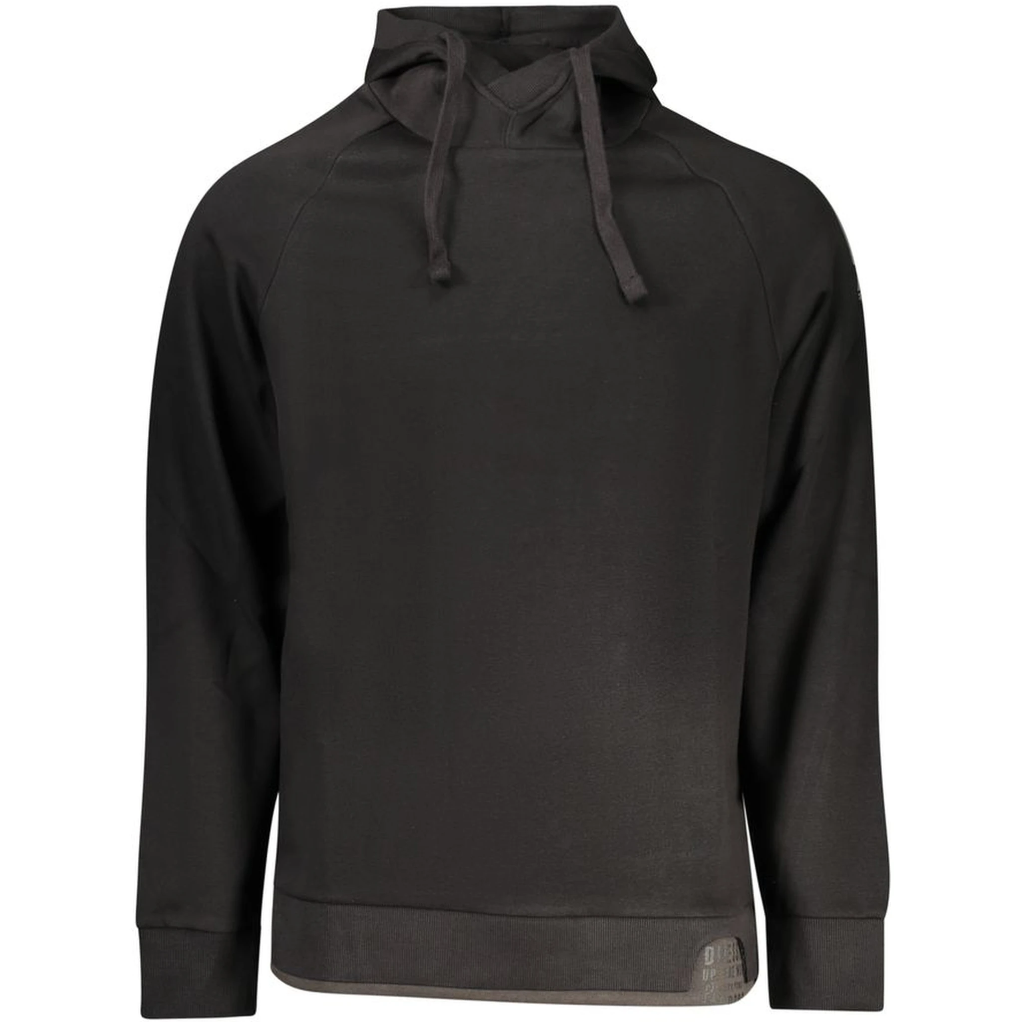Black Cotton Men Sweatshirt