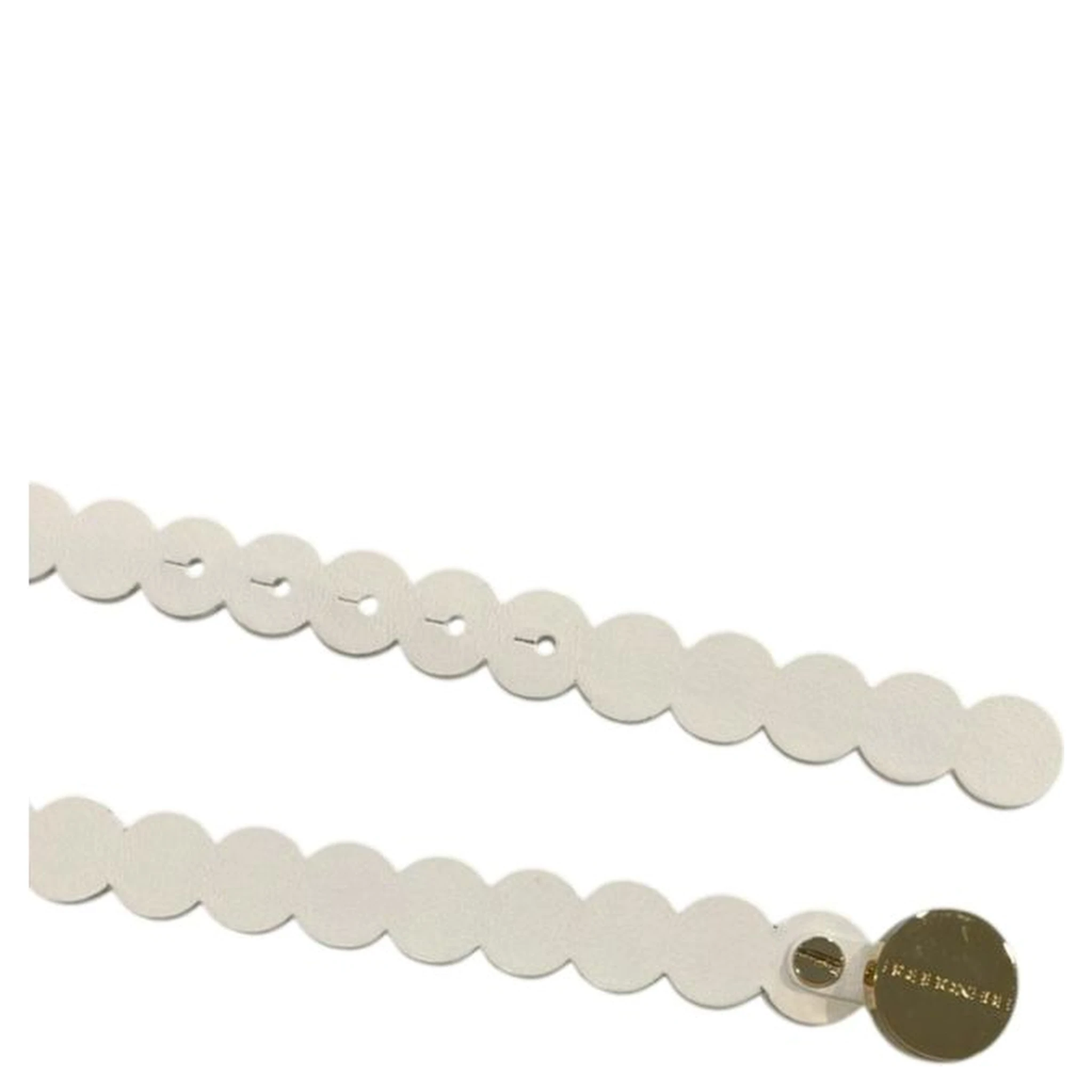 White Genuine Leather Women Belt