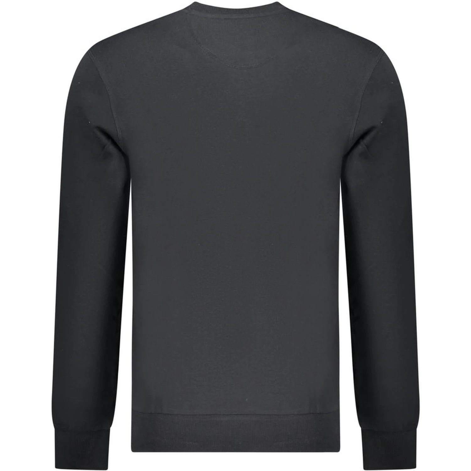 Black Cotton Men Sweatshirt