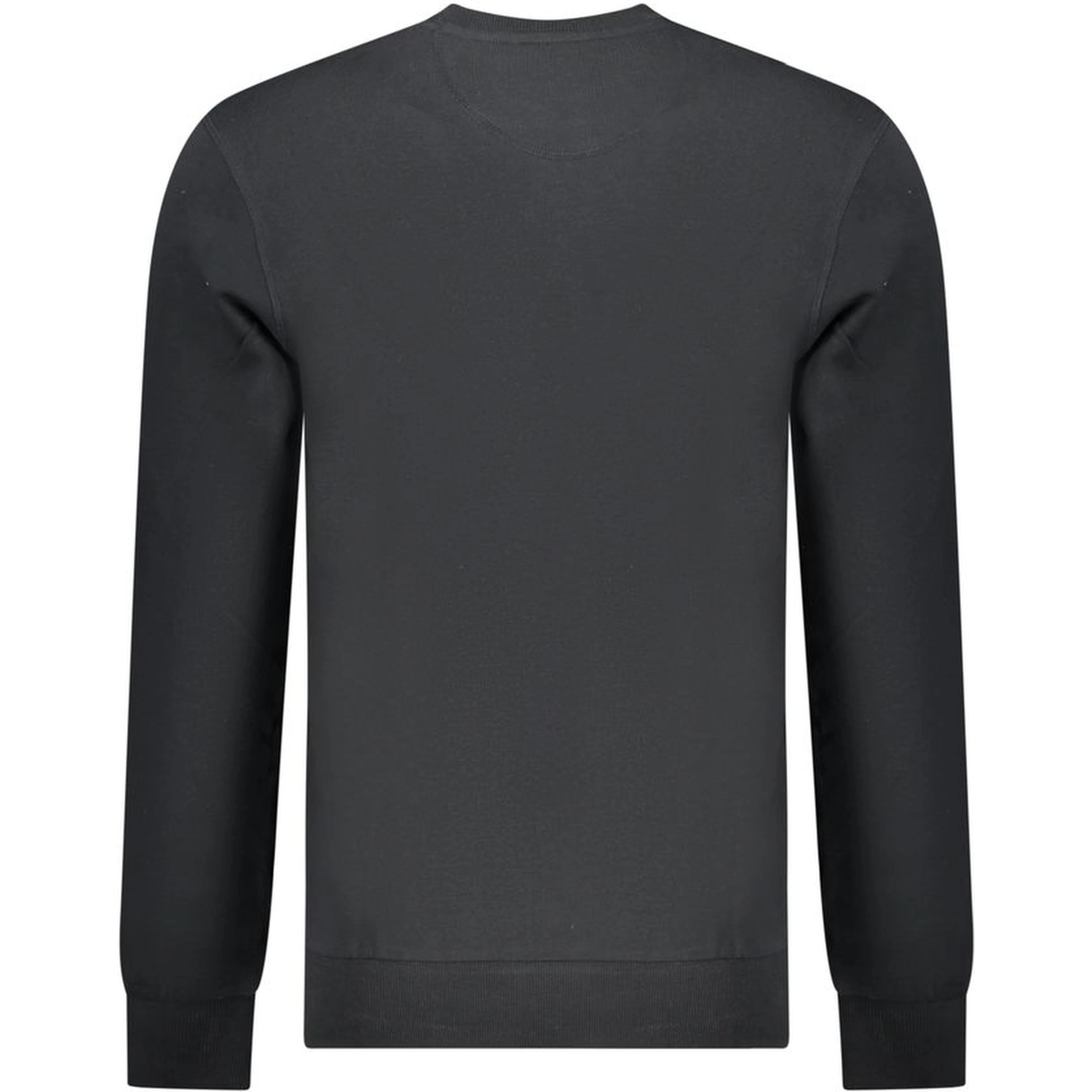 Black Cotton Men Sweatshirt