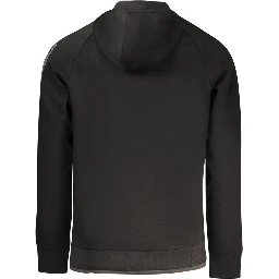 Black Cotton Men Sweatshirt