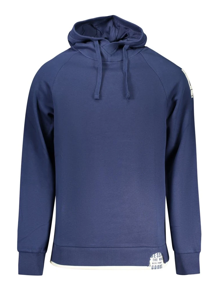 Blue Cotton Men's Sweatshirt