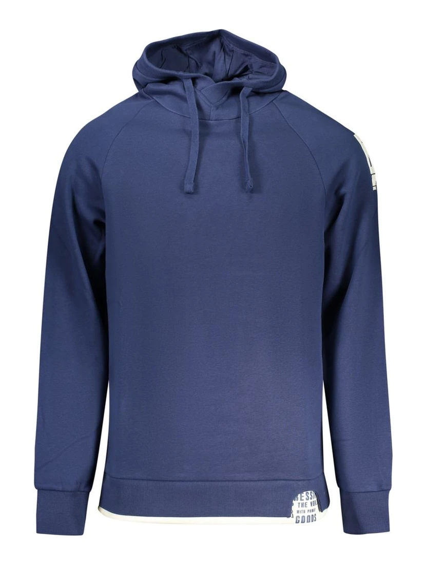 Blue Cotton Men's Sweatshirt