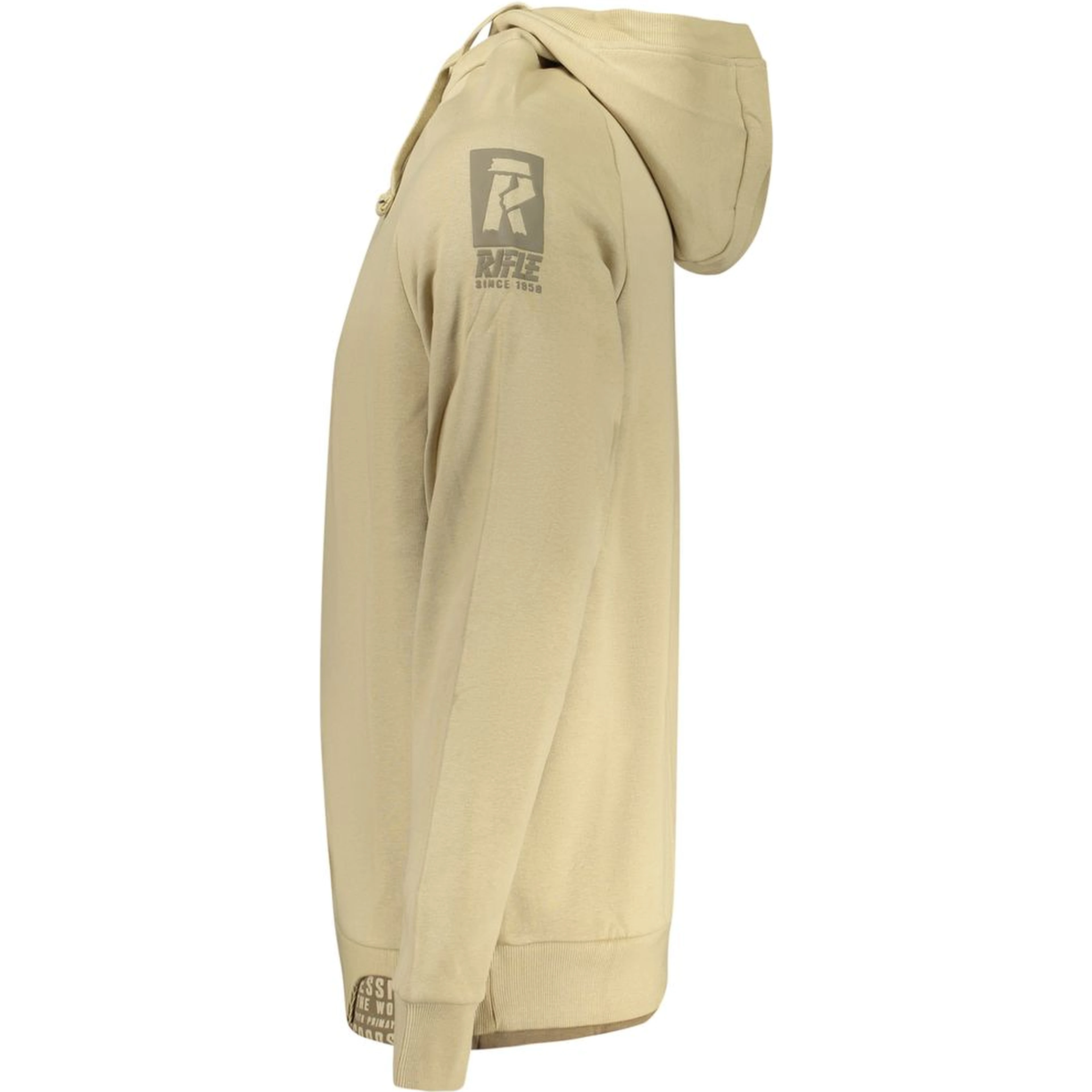 Beige Cotton Men Sweatshirt
