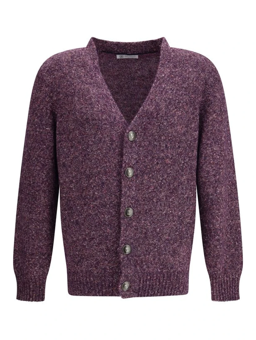 Multicolor Alpaca Vicugna Pacos Cardigan