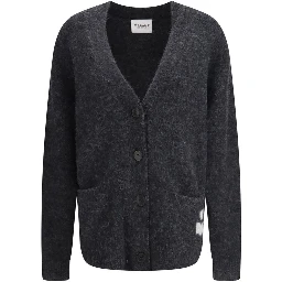 Gray Alpaca Vicugna Pacos Cardigan