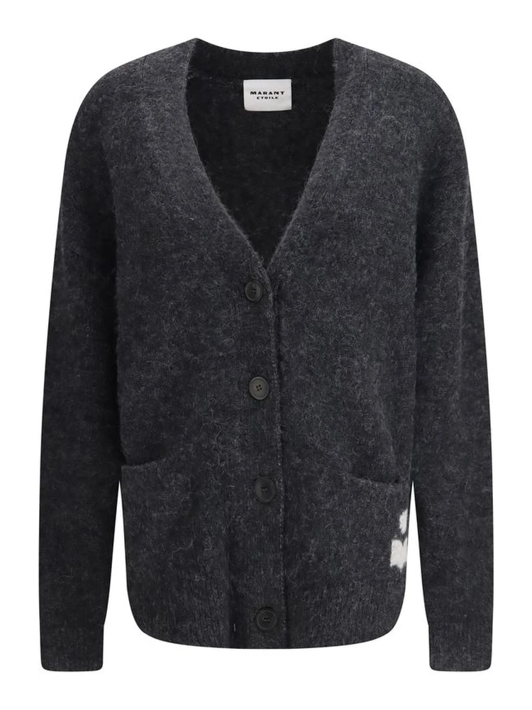 Gray Alpaca Vicugna Pacos Cardigan