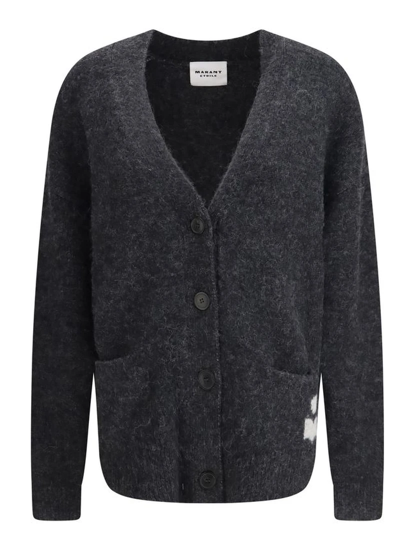 Gray Alpaca Vicugna Pacos Cardigan