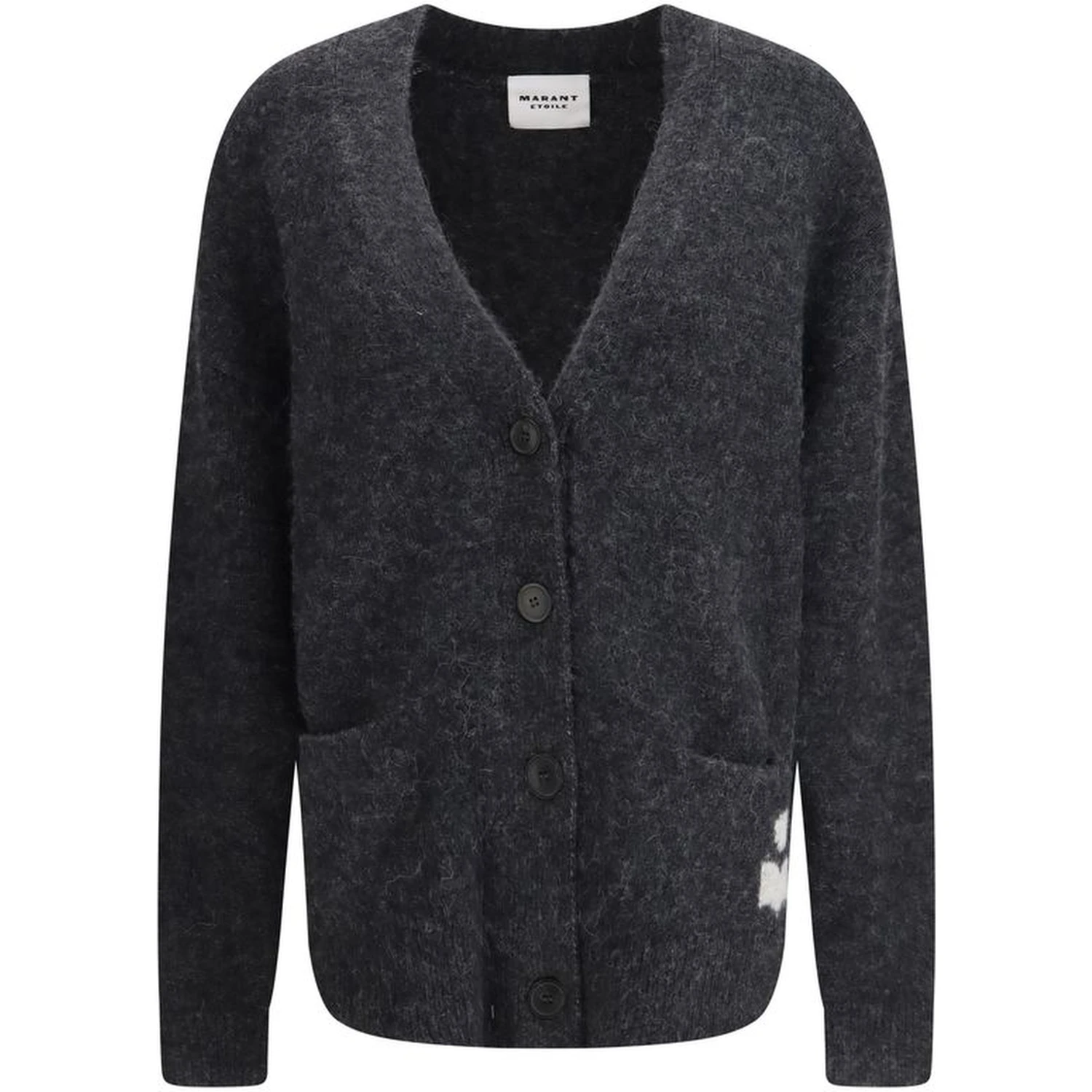 Gray Alpaca Vicugna Pacos Cardigan