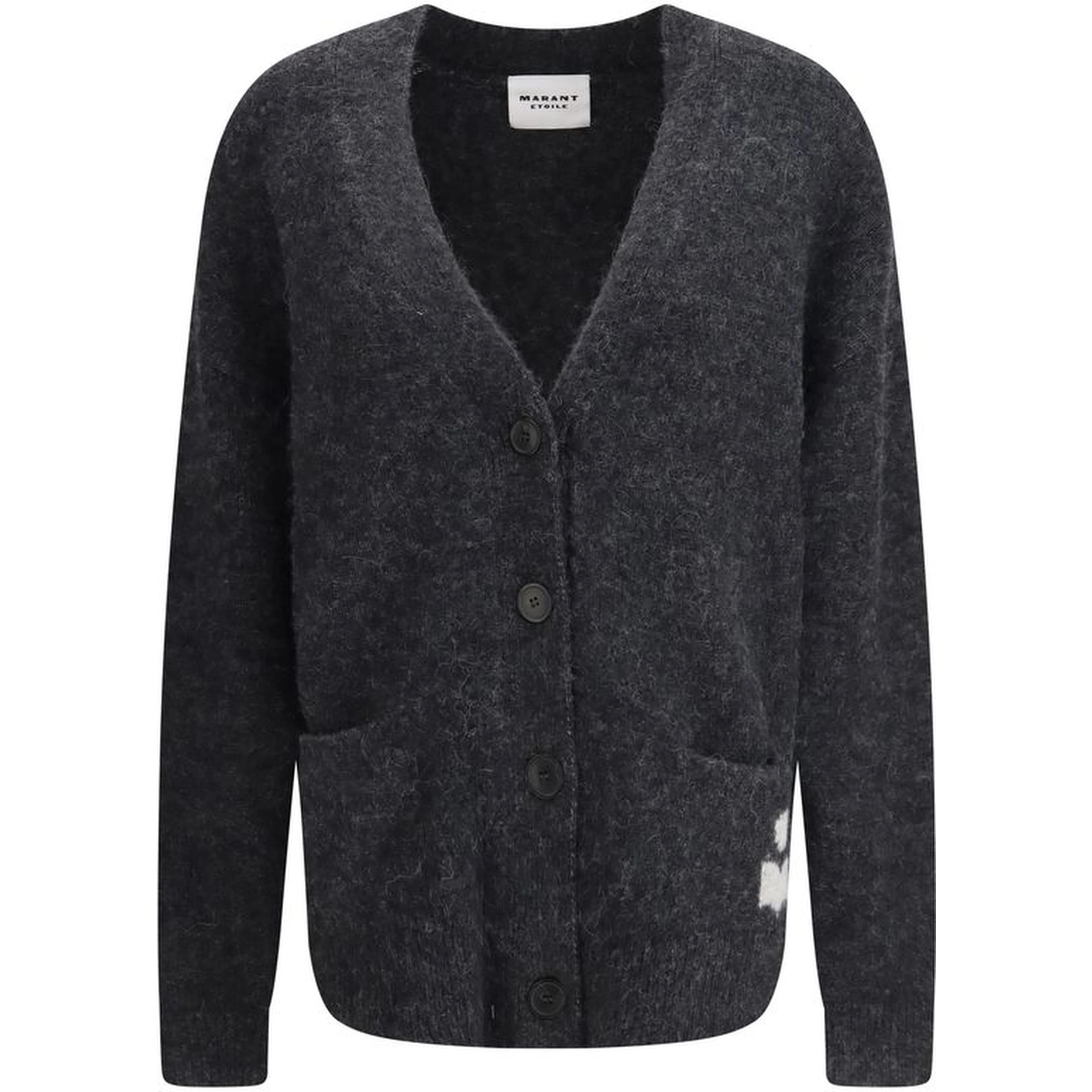 Gray Alpaca Vicugna Pacos Cardigan