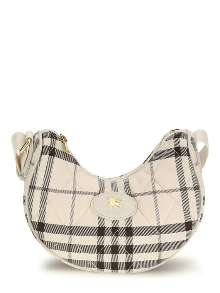 Beige Polyamide Shoulder Bag