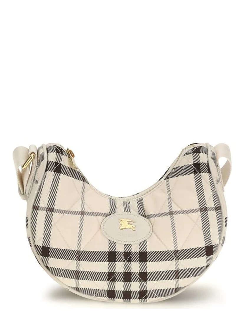 Beige Polyamide Shoulder Bag