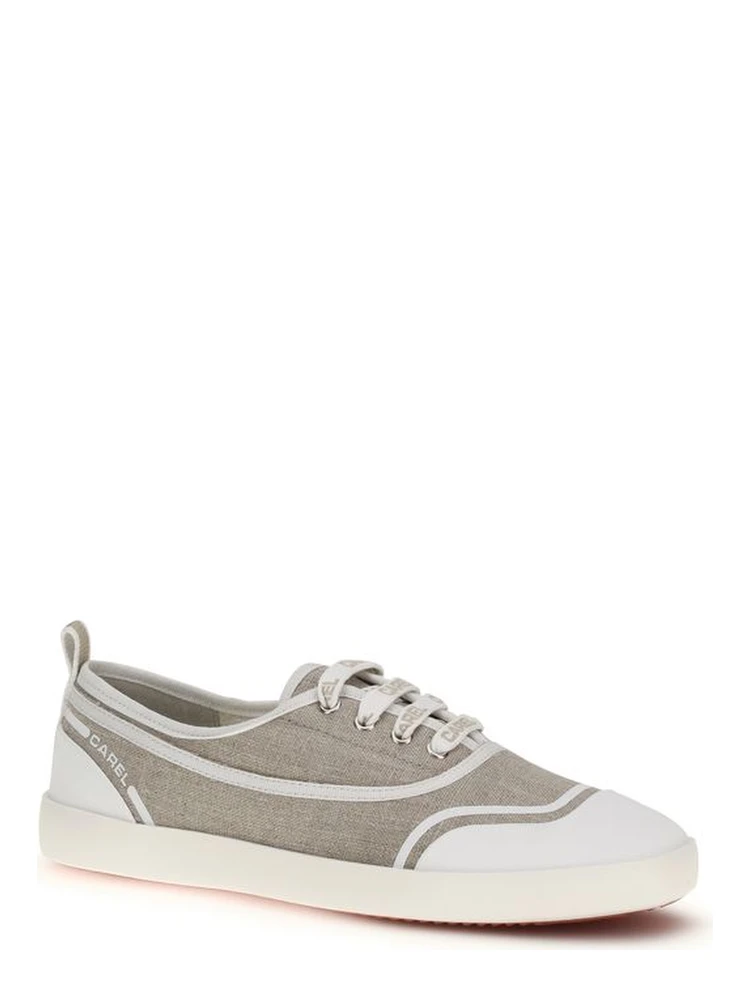 Beige Cotton Low Top Sneakers alternative