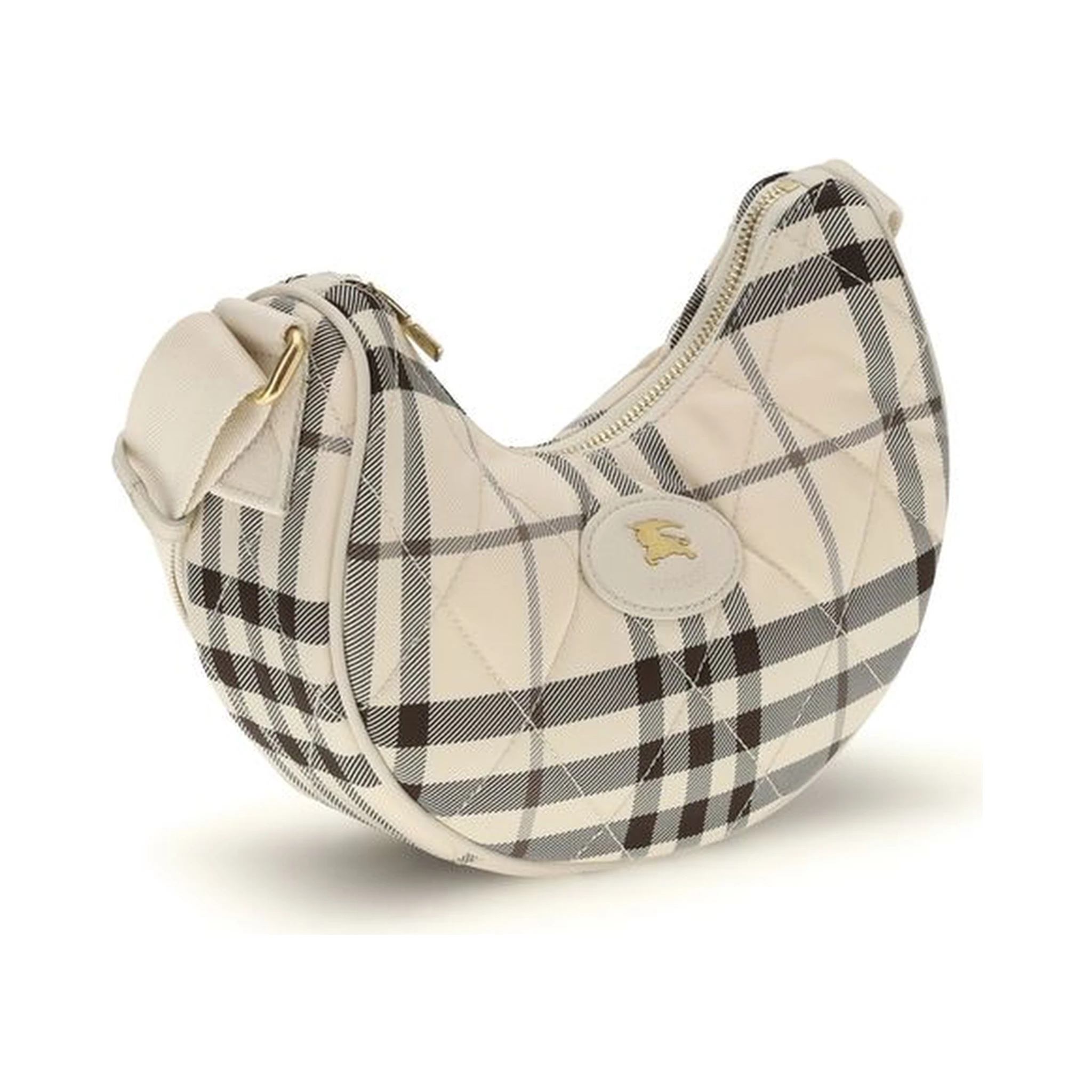 Beige Polyamide Shoulder Bag