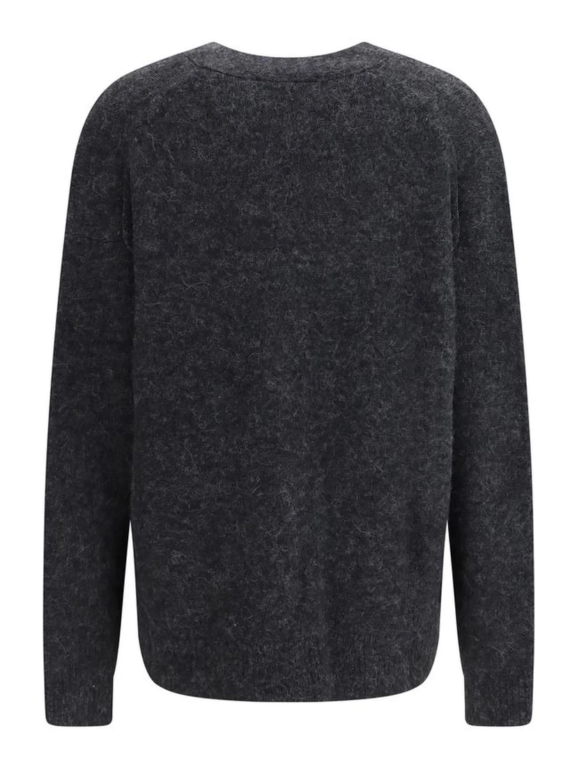 Gray Alpaca Vicugna Pacos Cardigan