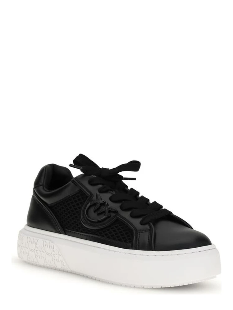 Black Calf Leather Bos Taurus Platform Sneakers alternative