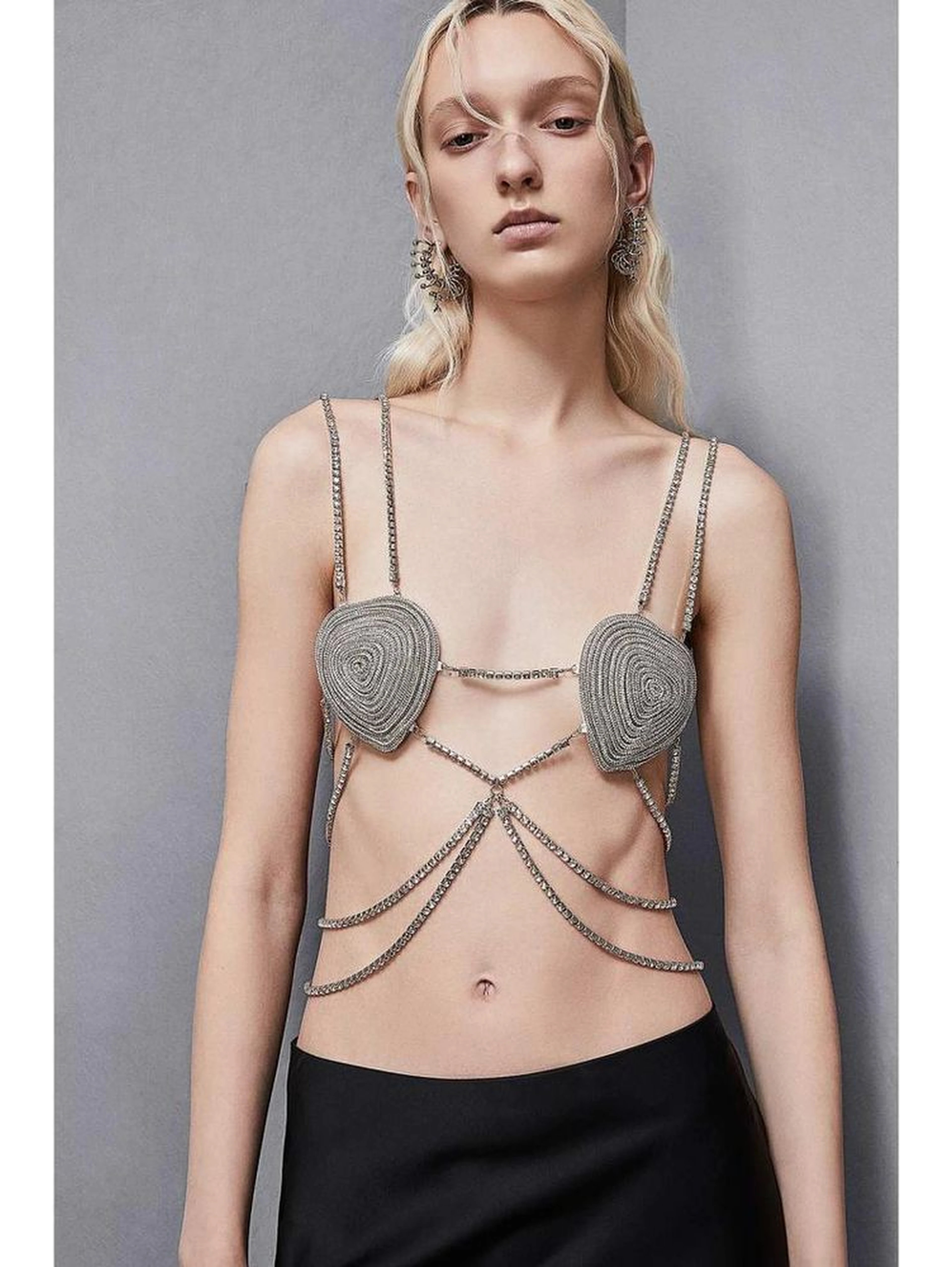White Copper Bra