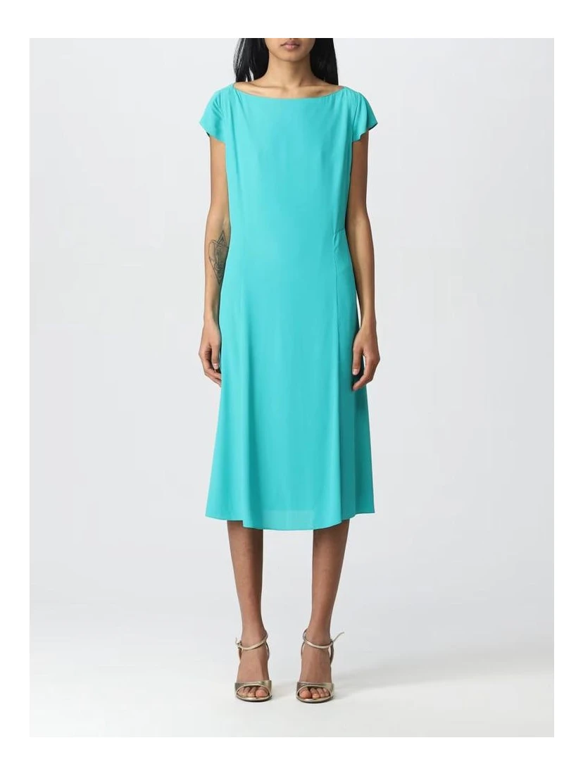 Green Viscose Casual Dress