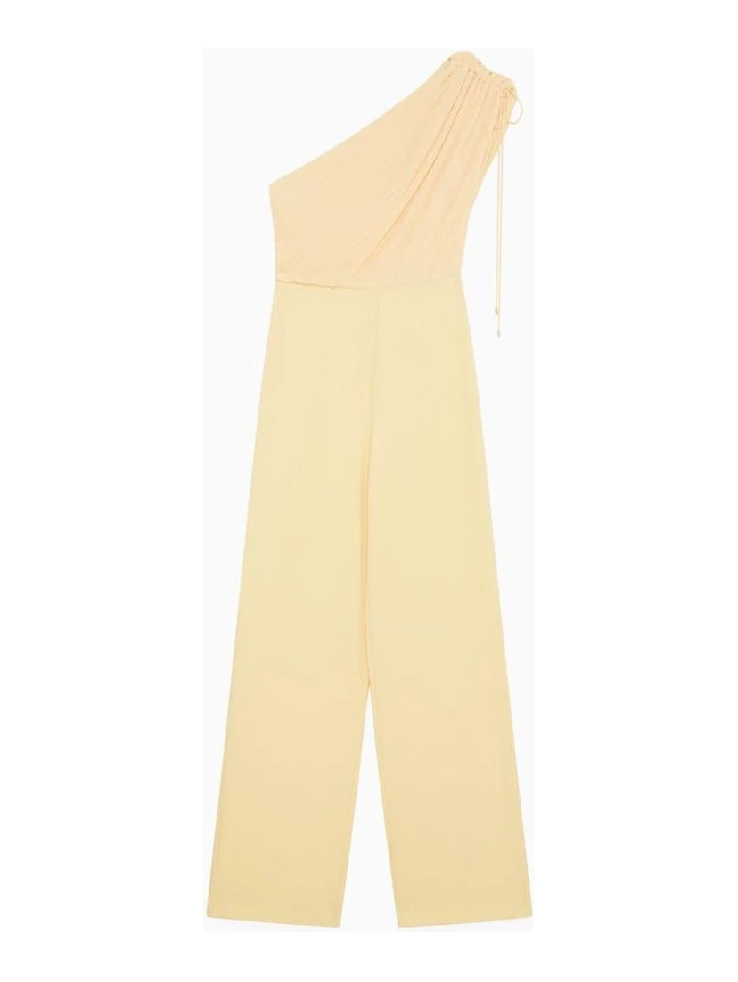 Yellow Polyester Rompers