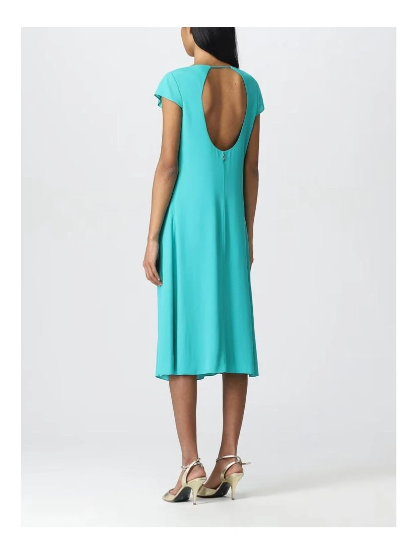 Green Viscose Casual Dress