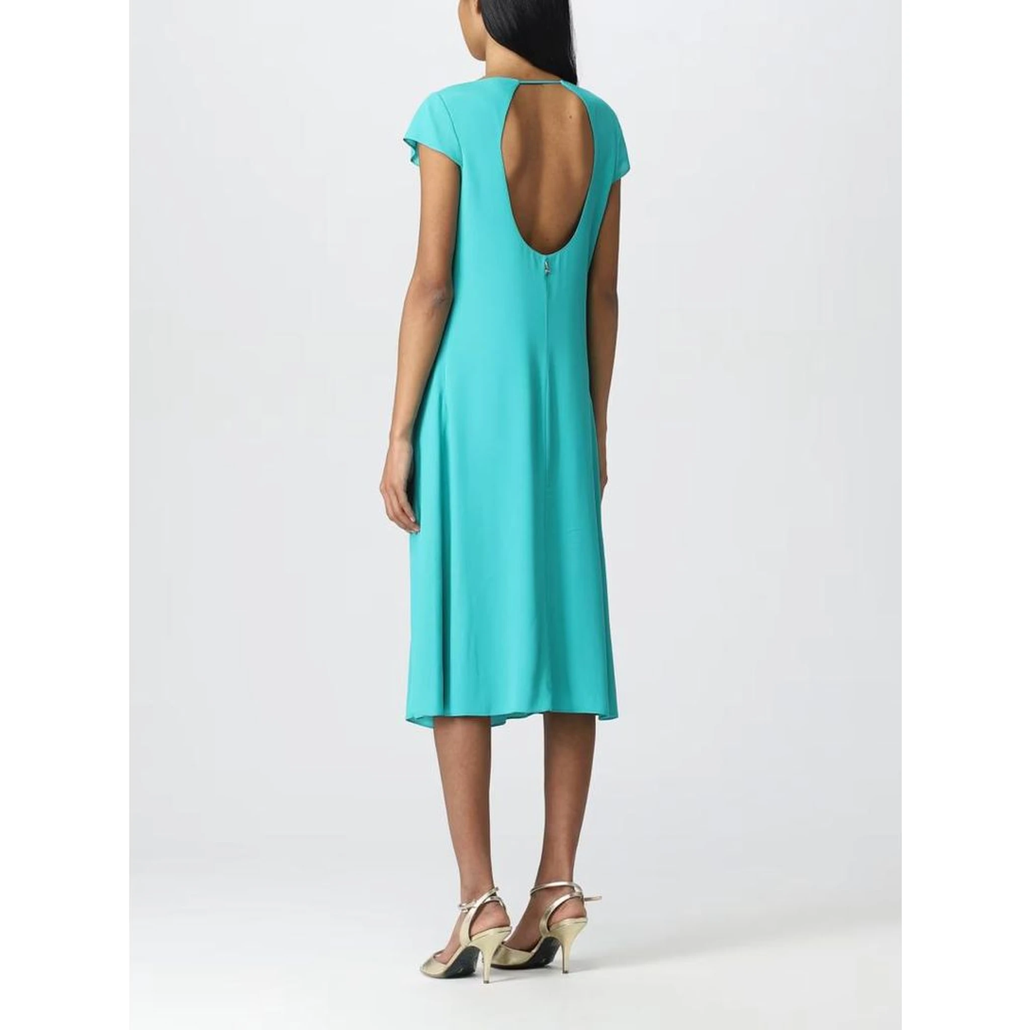 Green Viscose Casual Dress
