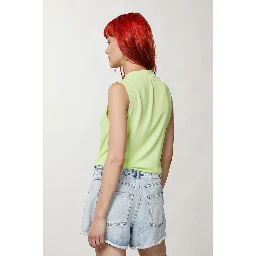 Yellow Viscose Short And Mini Shorts