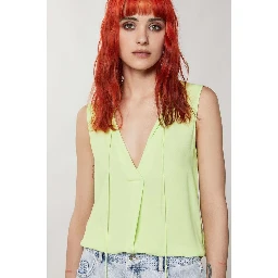 Yellow Viscose Short And Mini Shorts