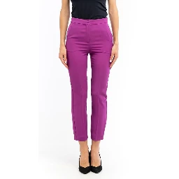 Purple Polyester Pants