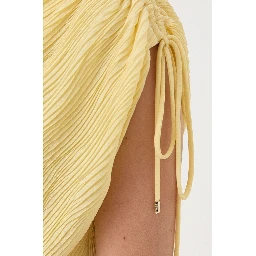 Yellow Polyester Rompers