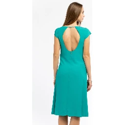 Green Viscose Casual Dress