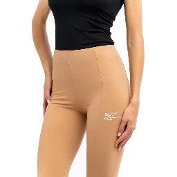 Beige Nylon Leggings