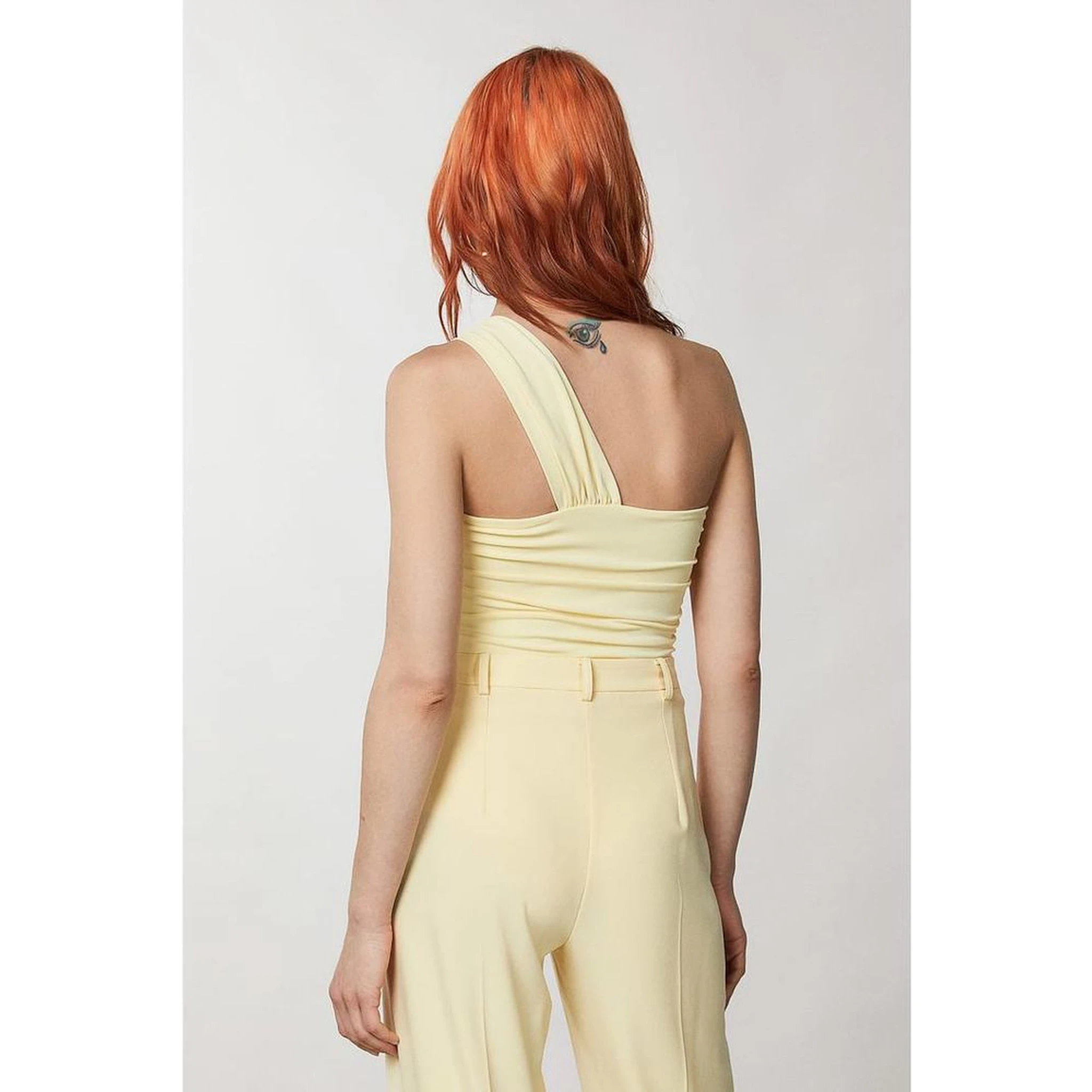 Yellow Acetate Tank Tops