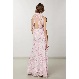 Pink Viscose Casual Dress