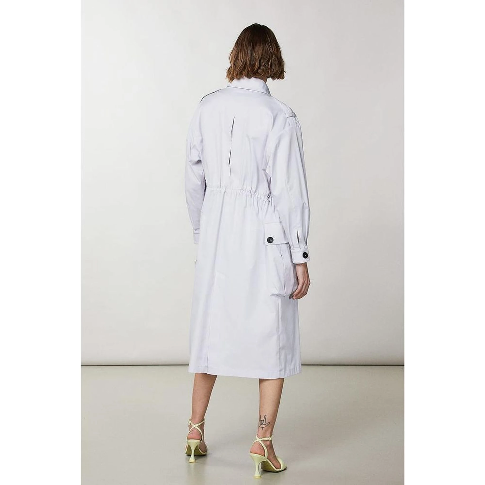 Purple Polyester Coat