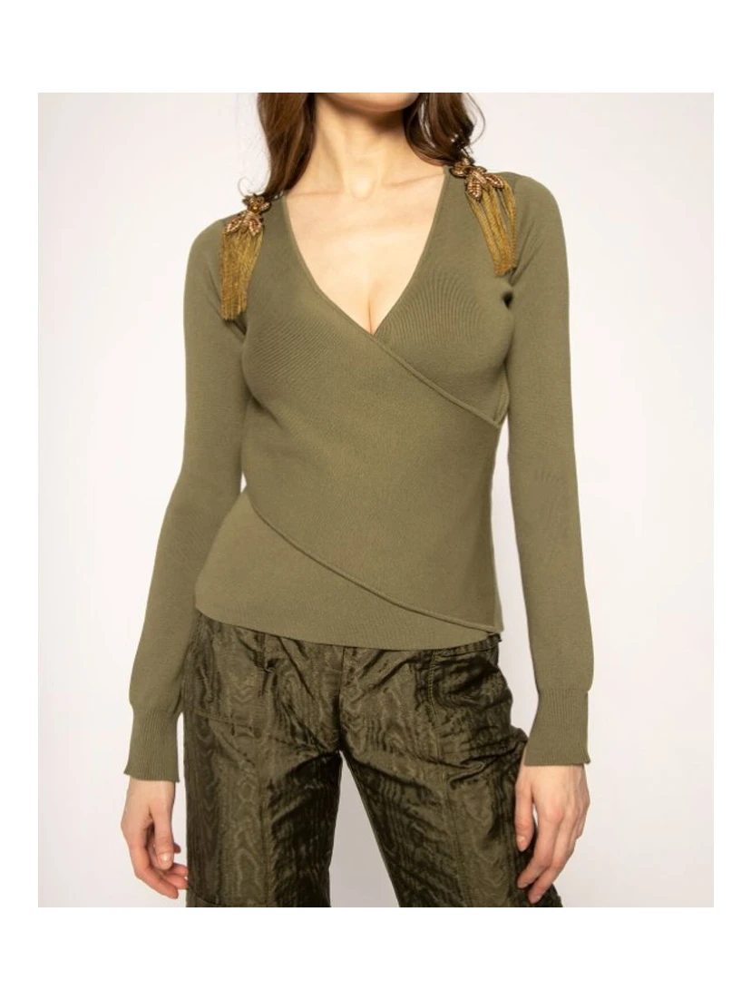 Green Viscose Sweatshirt