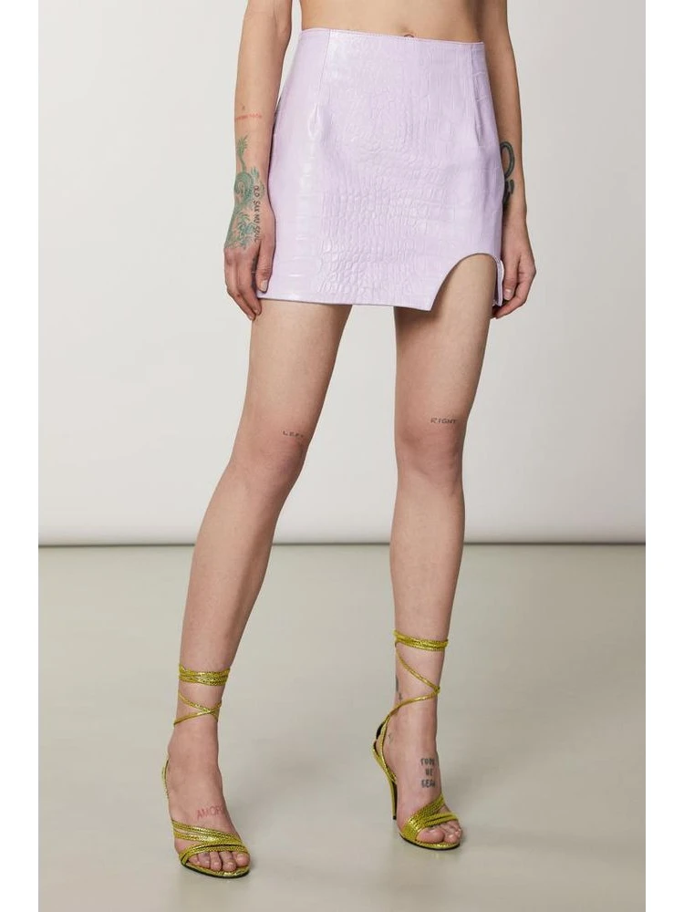 Purple Leather Mini Skirt alternative