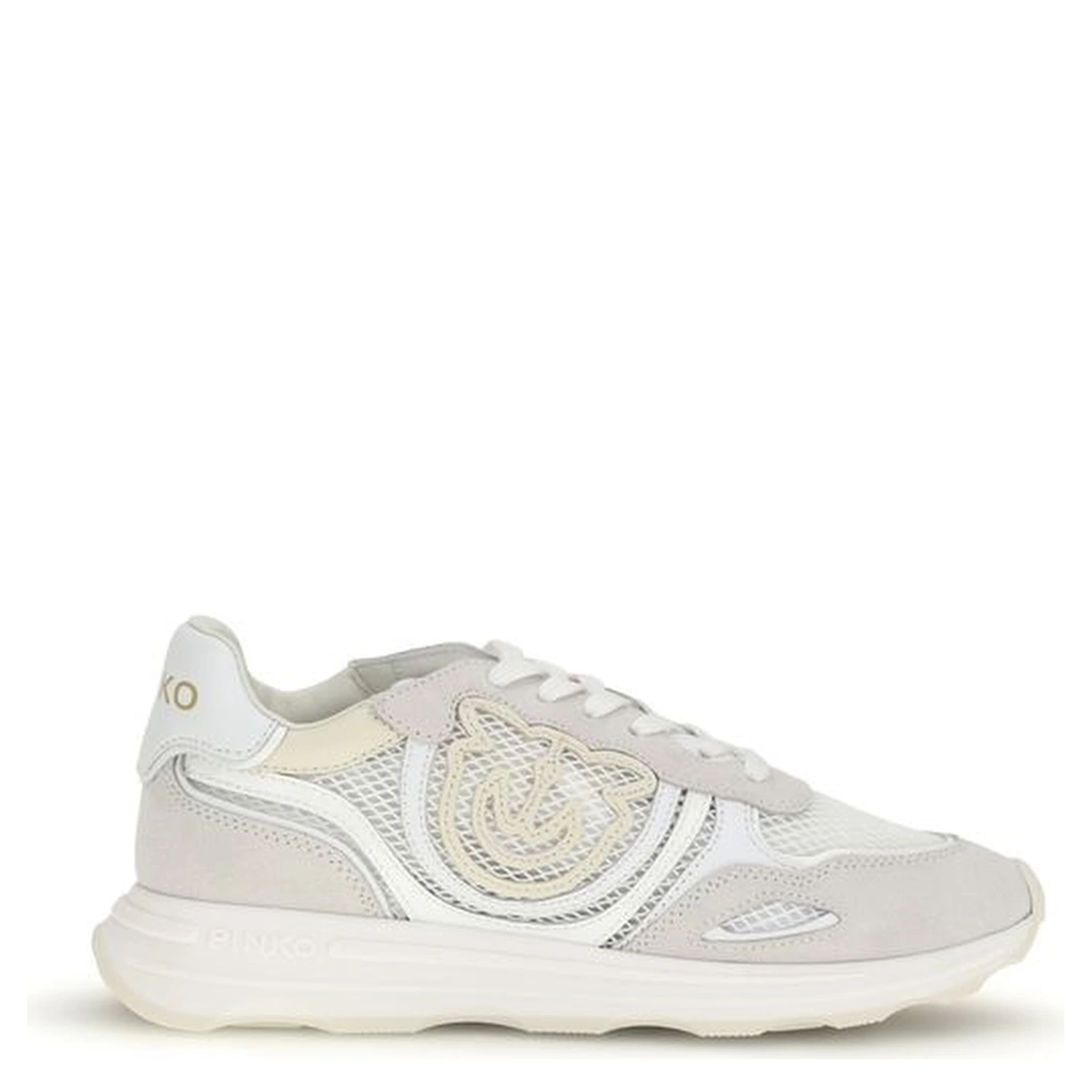 White Calf Leather Bos Taurus Athletic Sneakers