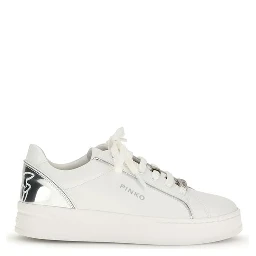 White Calf Leather Bos Taurus Low Top Sneakers