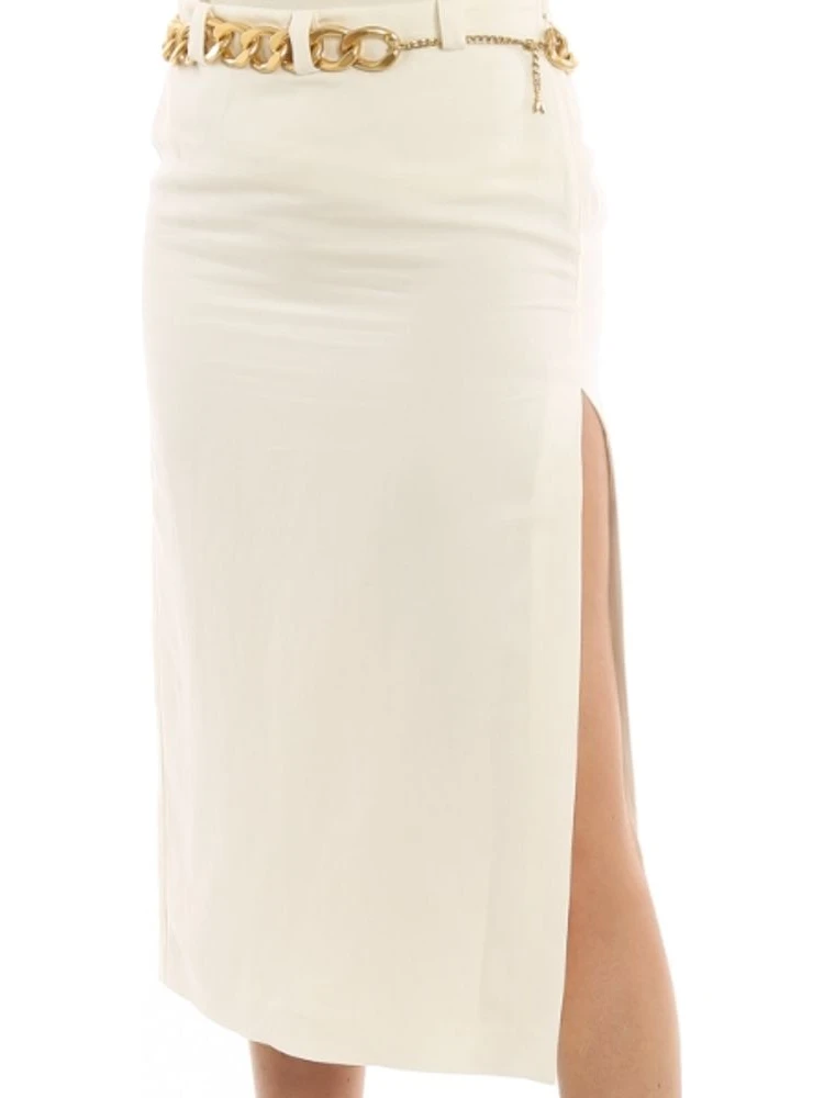 White Viscose Long Skirt alternative