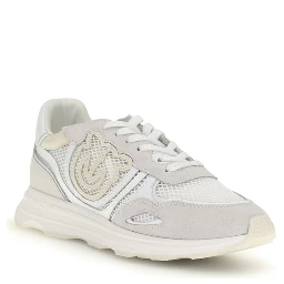 White Calf Leather Bos Taurus Athletic Sneakers