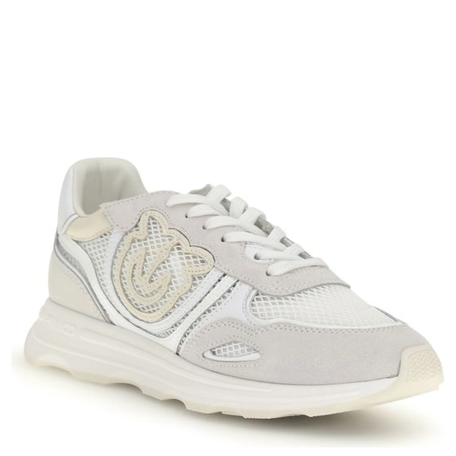 White Calf Leather Bos Taurus Athletic Sneakers