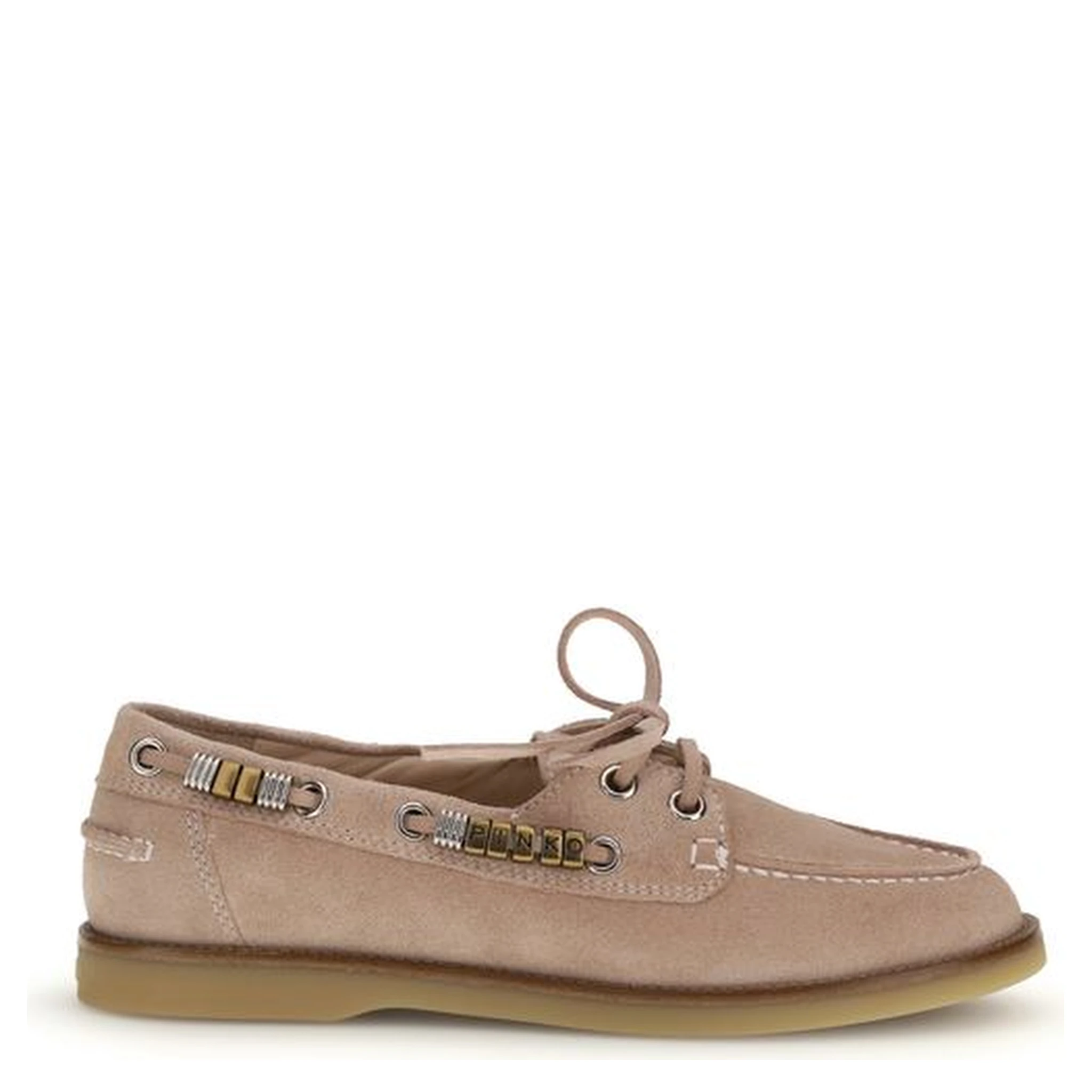Beige Calf Leather Bos Taurus Slip-On Loafers
