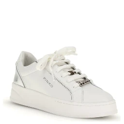 White Calf Leather Bos Taurus Low Top Sneakers